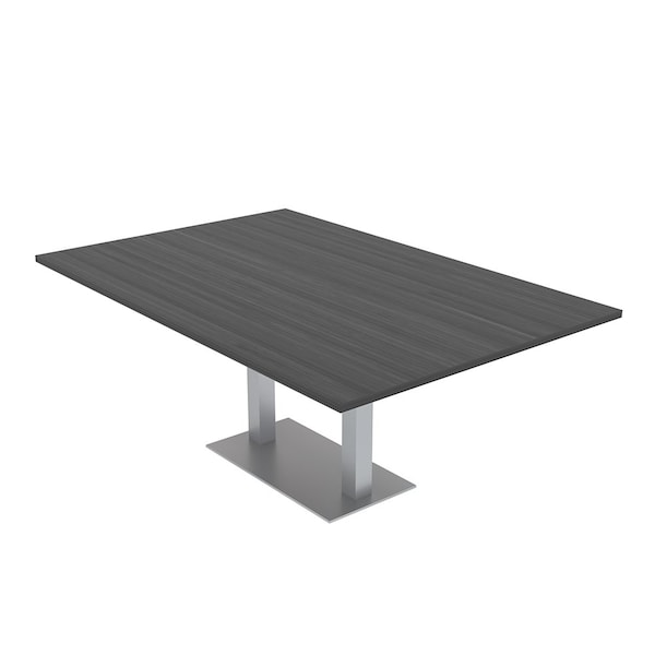 47.25 in W, 84 in L, 29 in H, Engineered Wood Top, Grey